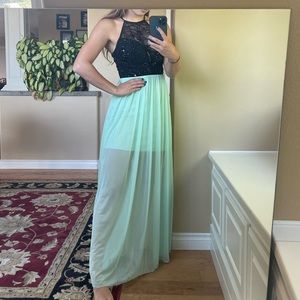 Halter neck formal dress